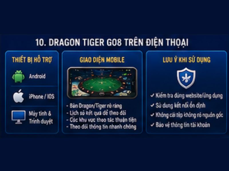 Dragon Tiger GO8 Trên Điện Thoại