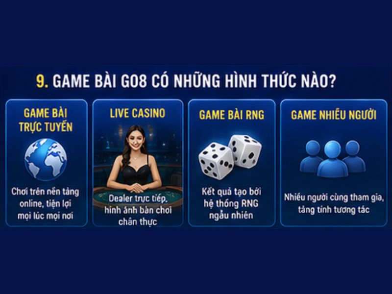 Game Bài GO8 Có Những Hình Thức Nào