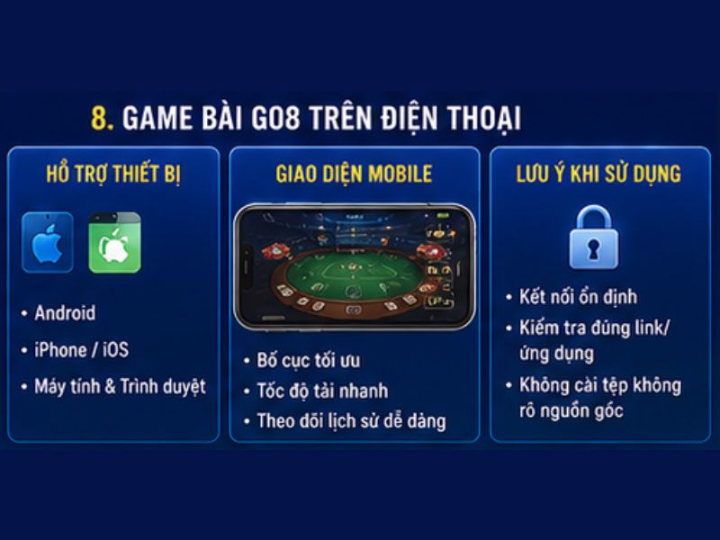 Game Bài GO8 Trên Điện Thoại