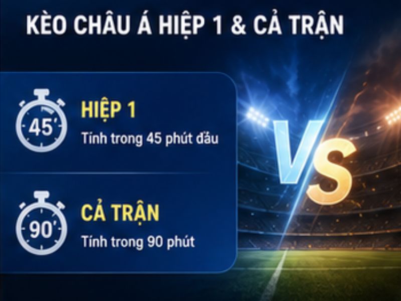 Kèo Châu Á Hiệp 1 Và Cả Trận