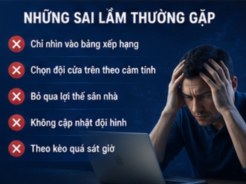 Những Sai Lầm Thường Gặp Khi Soi Kèo